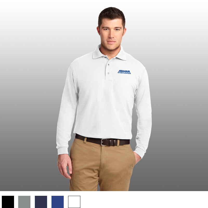 Port Authority Silk Touch Long Sleeve Polo