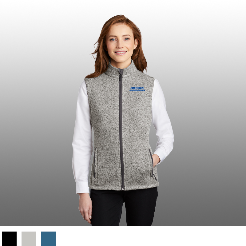 Port Authority® Ladies Sweater Fleece Vest