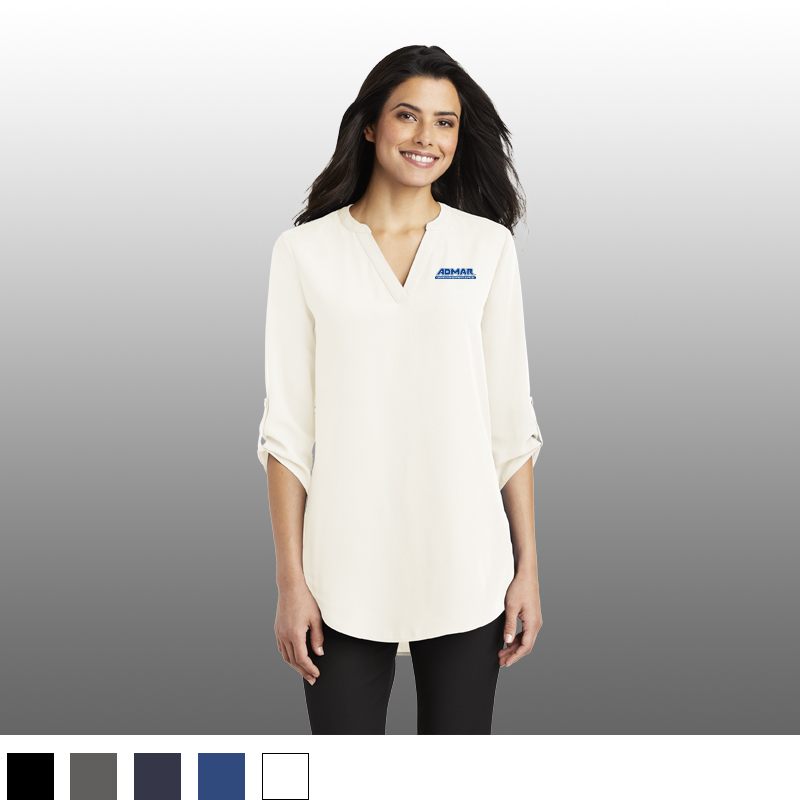 Port Authority® Ladies 3/4-Sleeve Tunic Blouse