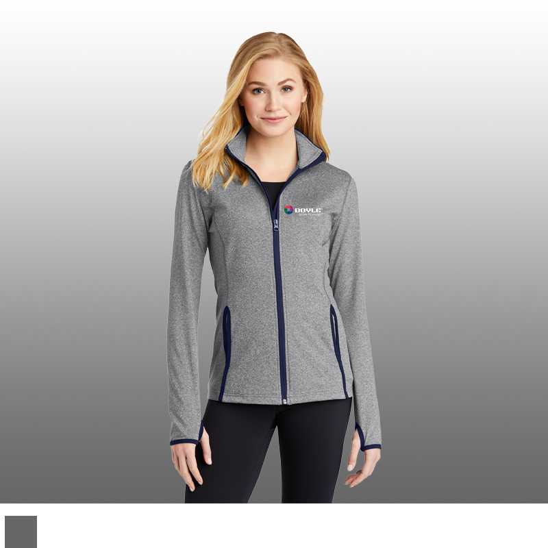 Sport-Tek® Ladies Sport-Wick® Contrast Full-Zip Jacket