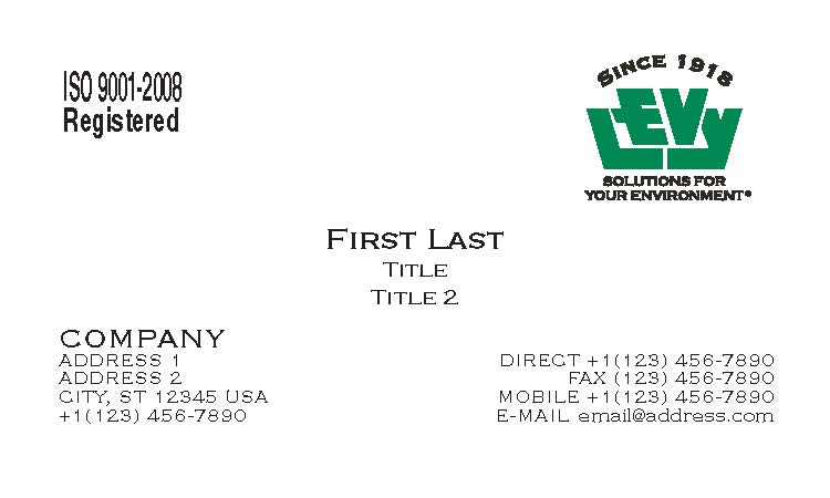 Edw C Levy - with ISO