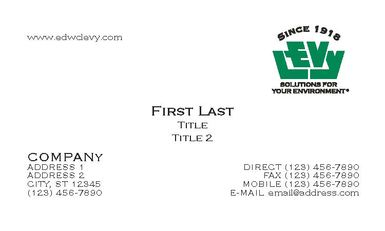 Edw C Levy with QR Code (2sided)