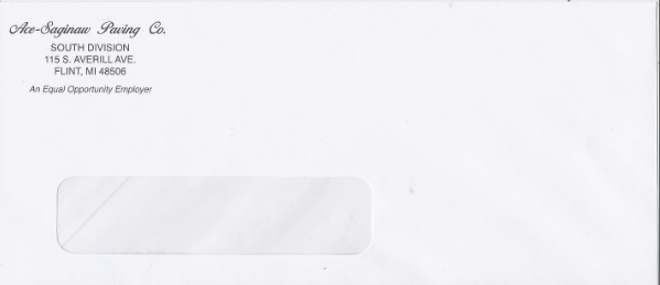 #10 Window Envelope Ace Saginaw South