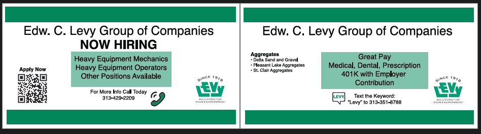 Recruitment Cards, Delta, Pleasant Lk, St Clair Ag