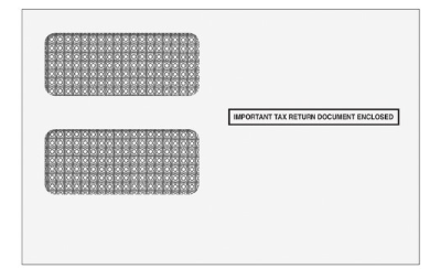 1099 2-Up Double Window Envelope