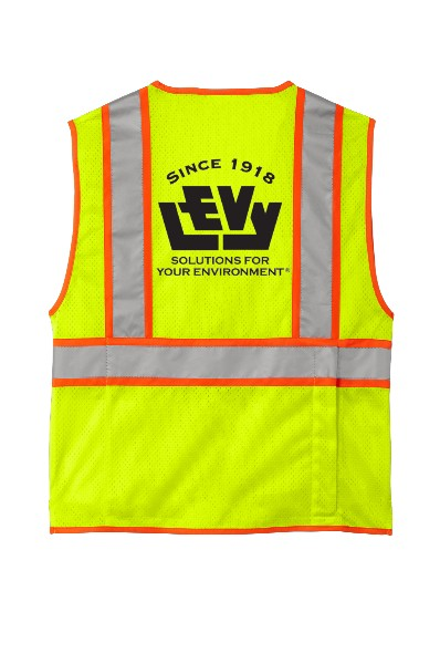 CornerStone® ANSI 107 Class 2 Surveyor Zippered Two-Tone Vest