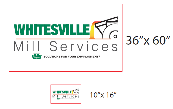 Vinyl Decals 36"x 60" Whitesville Mill