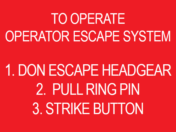 Escape System Decals Vinyl 4x3