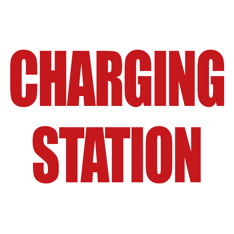 Charging Station Sign 10" x 10"