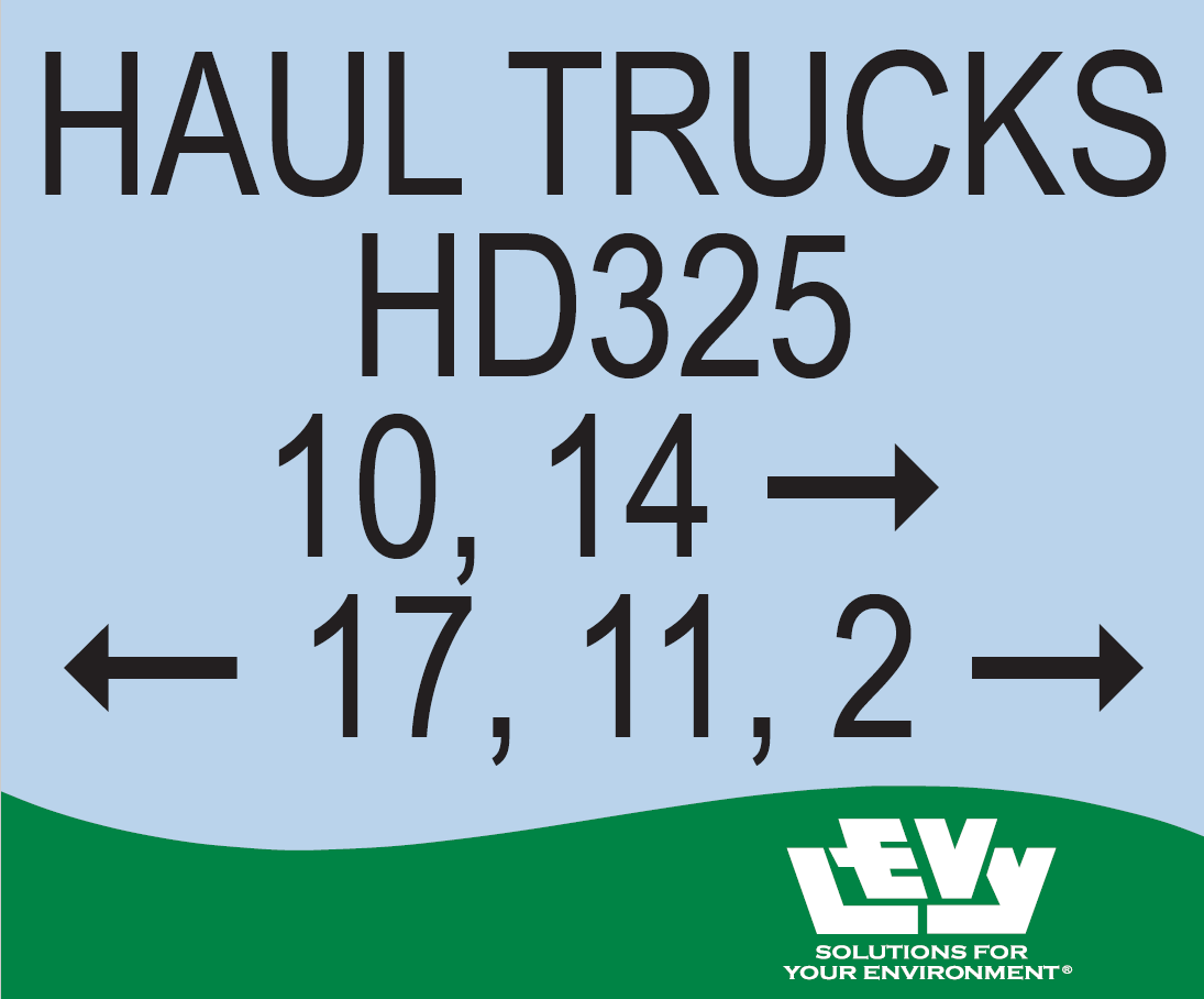 Haul Trucks Sign 24" x 20"