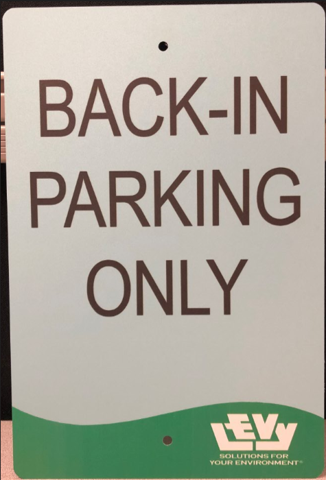 Parking Sign Back In Only 12"x 18"