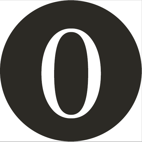 2" Poly Circle Labels Numbered