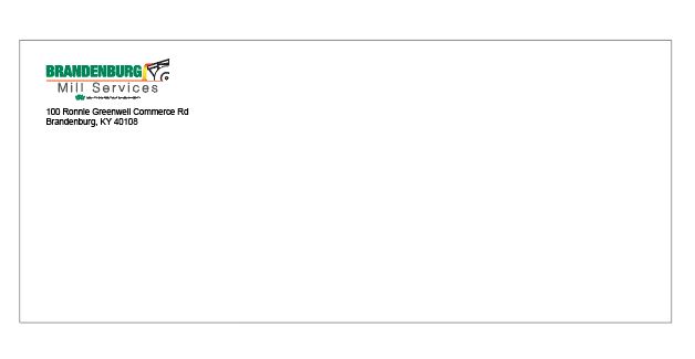 #10 Envelope w/ Tint - Brandenburg Mill Services