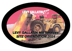 Levy Gallatin - Site Orientation Hard Hat Label