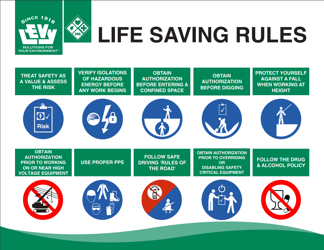 Life Saving Rules - Sticker 5.25"x3.5"