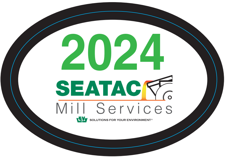 Seatac Hard Hat Labels - Black Border