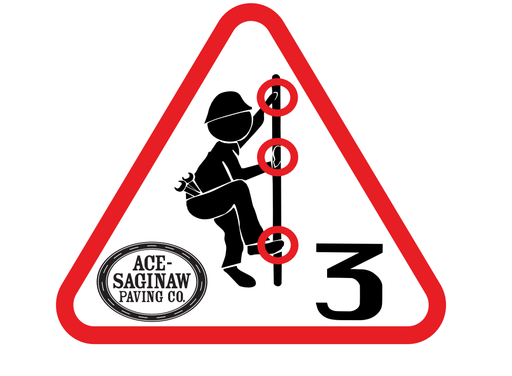 3 Points of Contact Large Sticker