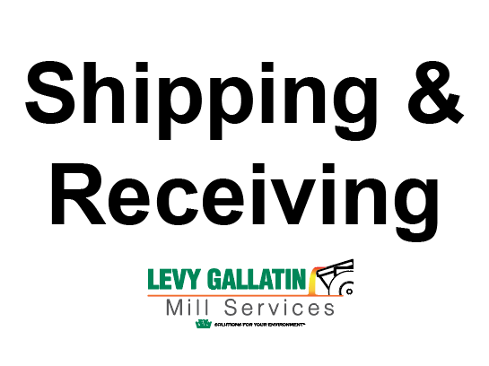 Shipping & Receiving Sign - Gallatin Mill Services
