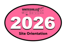 Whitesville Mill Site Orientation Sticker