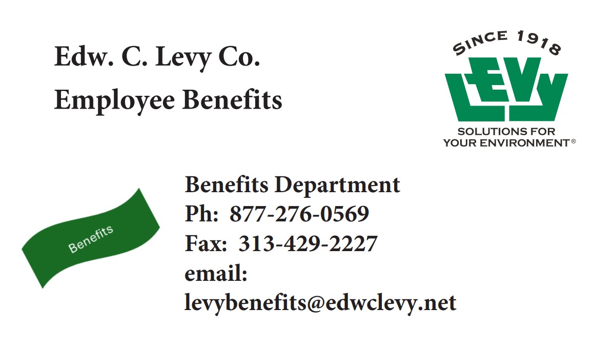 Business Card - Benefits Department
