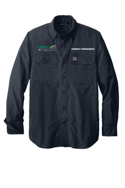 Carhartt Force® Solid Long Sleeve Shirt - Navy Blue