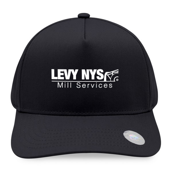 5 Panel Two Tone Snapback Cap - Black