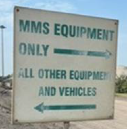 MMS Equipment Sign - 4'x4'