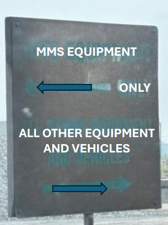 MMS Equipment Sign Only - 4'x4'
