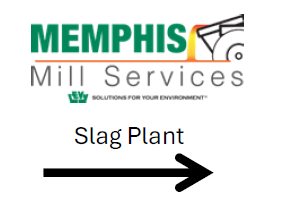 MMS Slag Plant Arrow Sign - 18"x24"