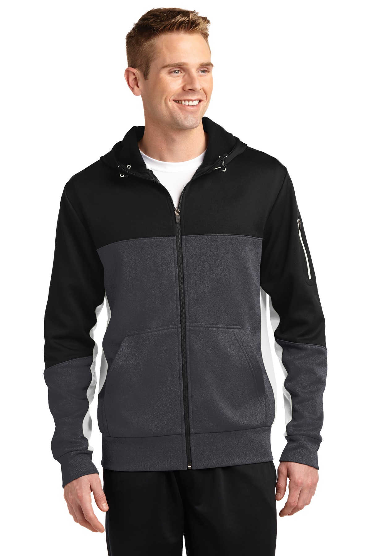 ST Tech Fleece Colorblock Full-Zip Hooded Jacket. ST245