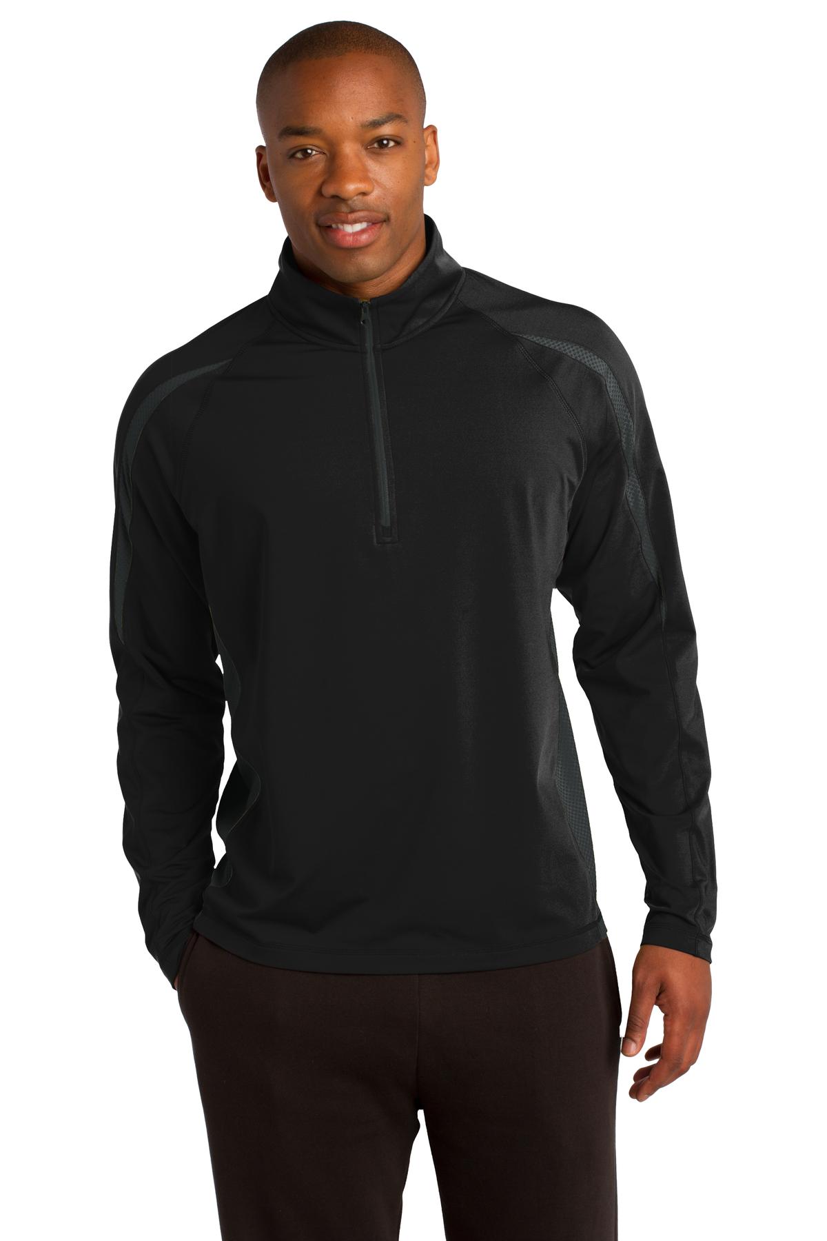 ST SWCK Stretch 1/2-Zip Colorblock Pullover. ST851
