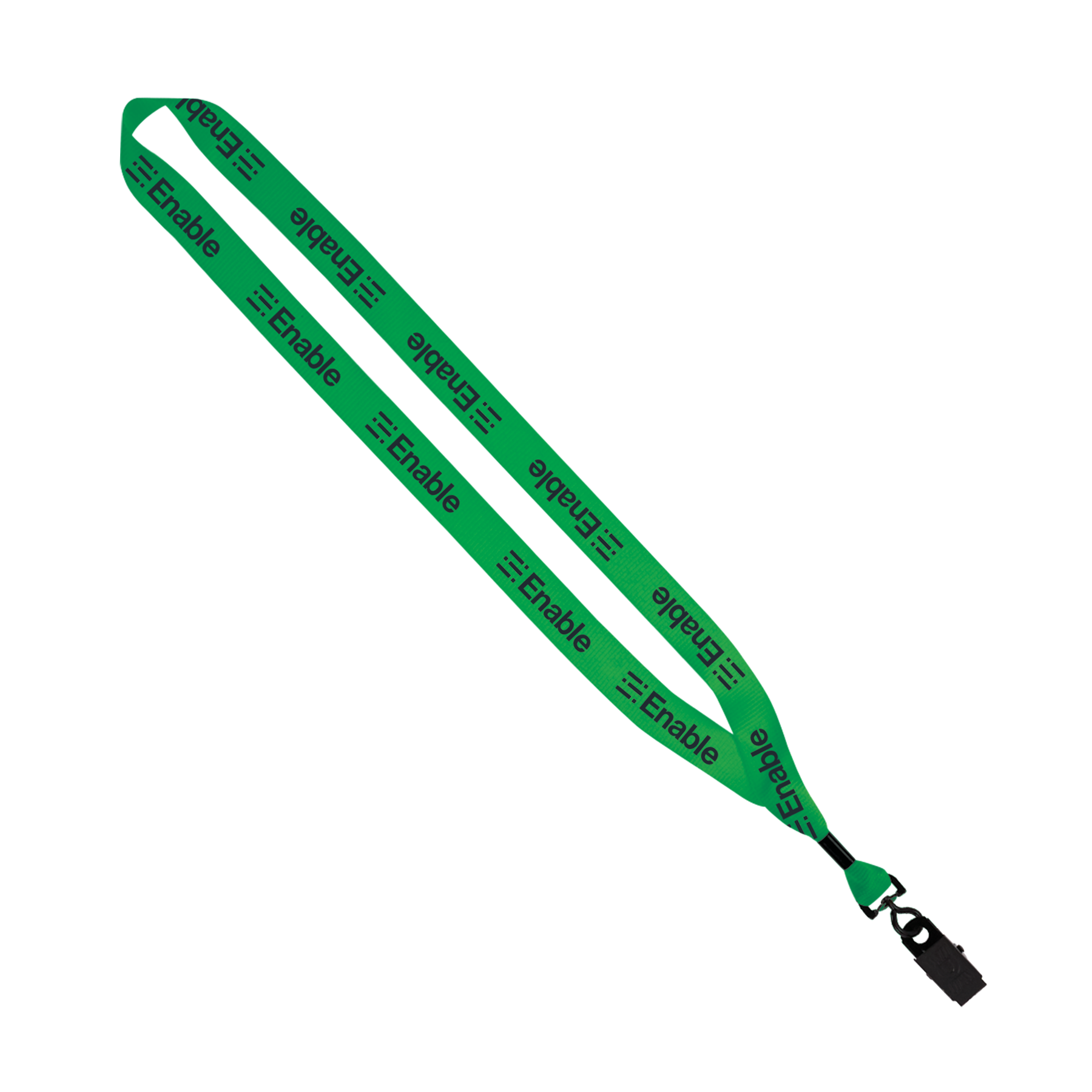 3/4" Dye-Sublimated Lanyard with Metal Crimp and Bulldog Clasp