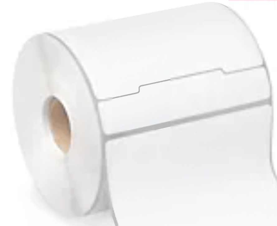 4x6 direct thermal label with tab 1 roll