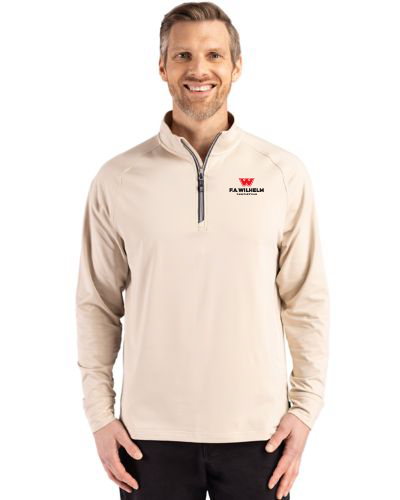 Cutter & Buck Adapt Eco Knit Stretch Recycled Mens Quarter Zip Pullover