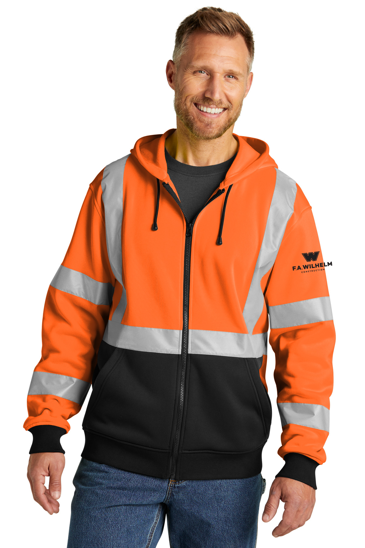 CornerStone A107 Class 3 Heavy-Duty Fleece Full-Zip Hoodie