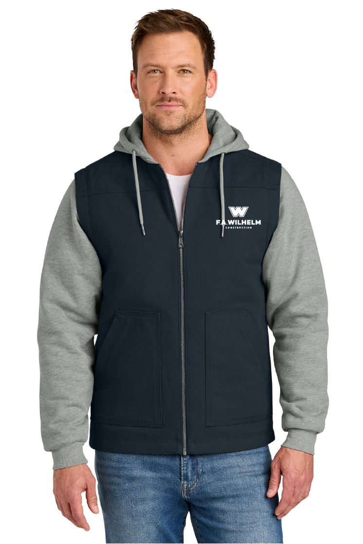 CornerStone® Duck Fleece Full-Zip Hooded Jacket