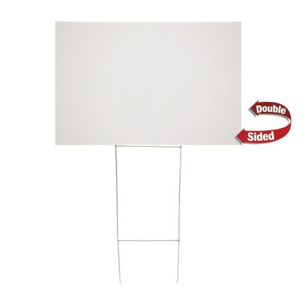 24" x 18" Corrugated Plastic Sign Kit (Double-Sided)