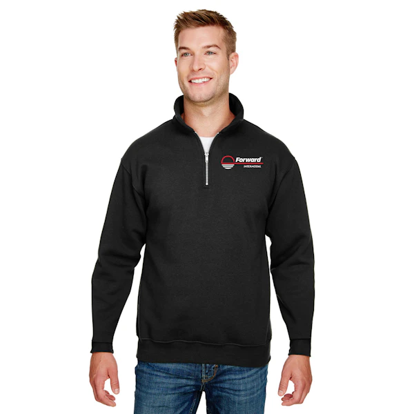 BAYSIDE Unisex 9.5 oz., 80/20 Quarter-Zip Pullover Sweatshirt