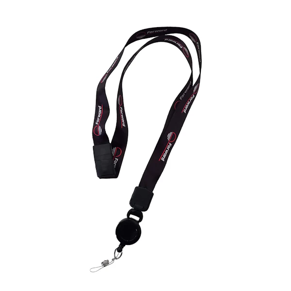 3/4" Heavy Weight Satin Lanyard with Badge Reel