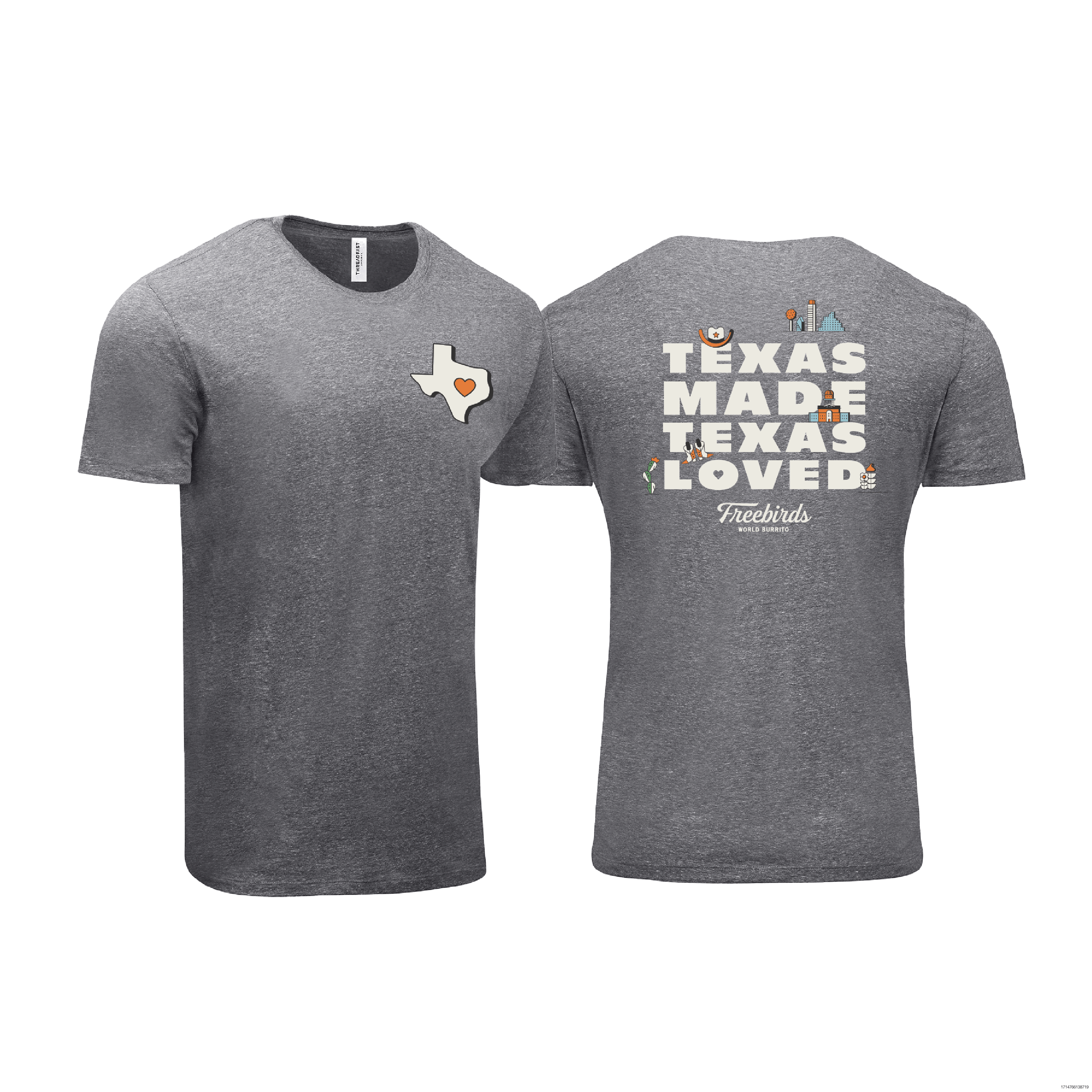 Texas Made Texas Loved Triblend Tee - Texas Made Texas Loved Triblend Tee