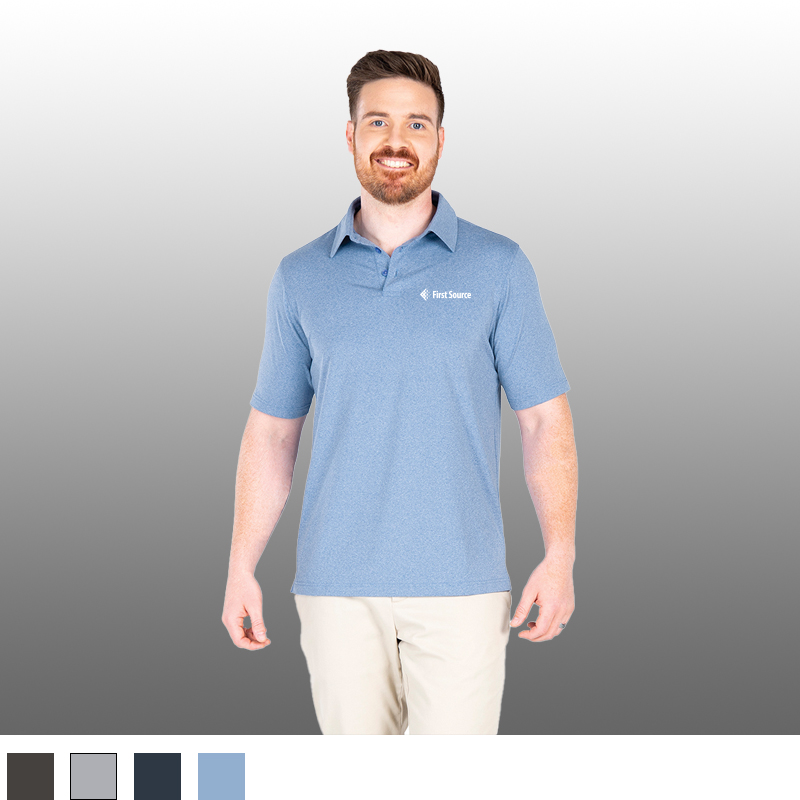 Men's Heathered Eco-Logic Stretch Polo