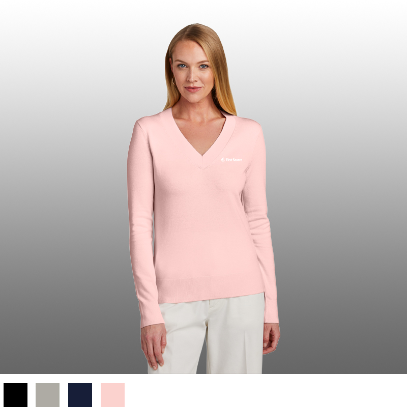 Brooks Brothers® Women’s Cotton Stretch V-Neck Sweater