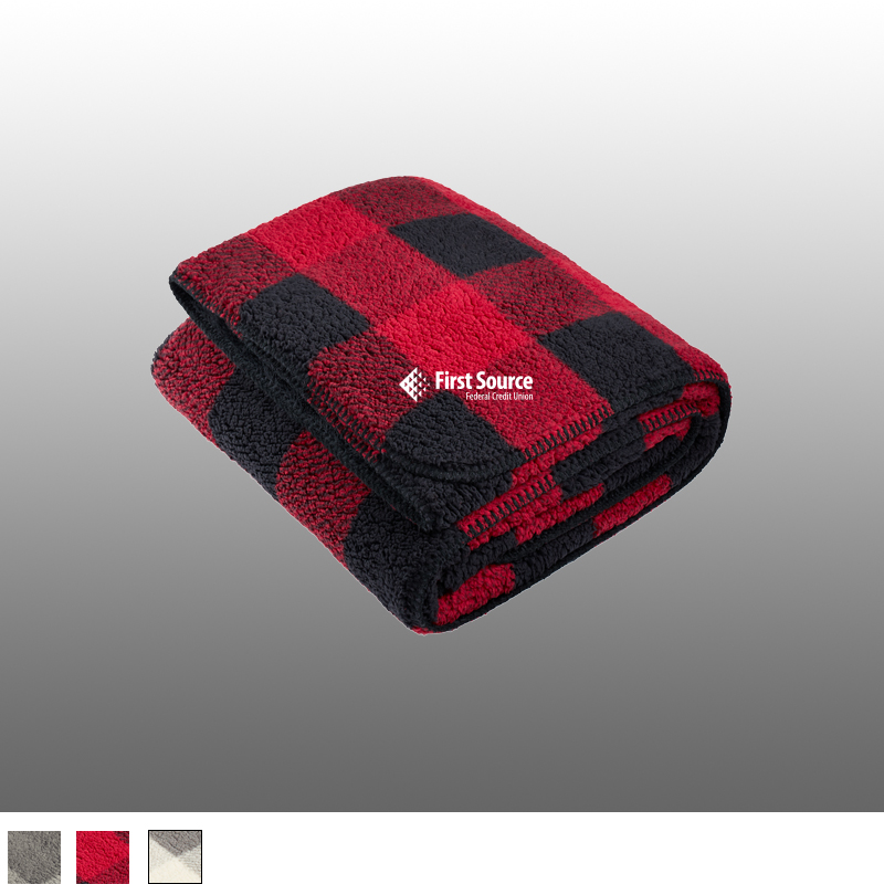 Port Authority® Double-Sided Sherpa/Plush Blanket