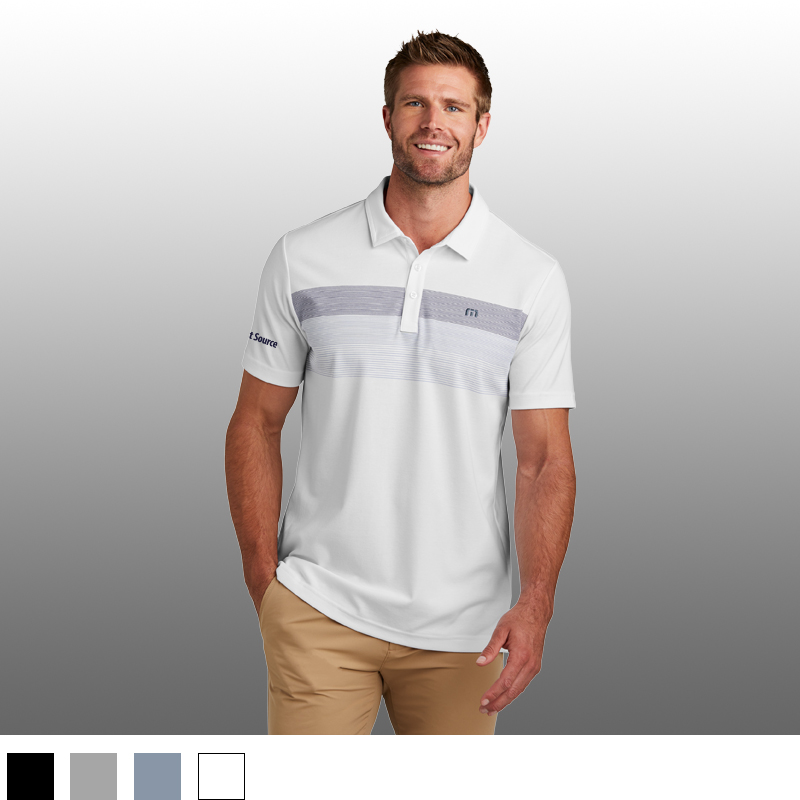 TravisMathew Men's Coastal Chest Stripe Polo