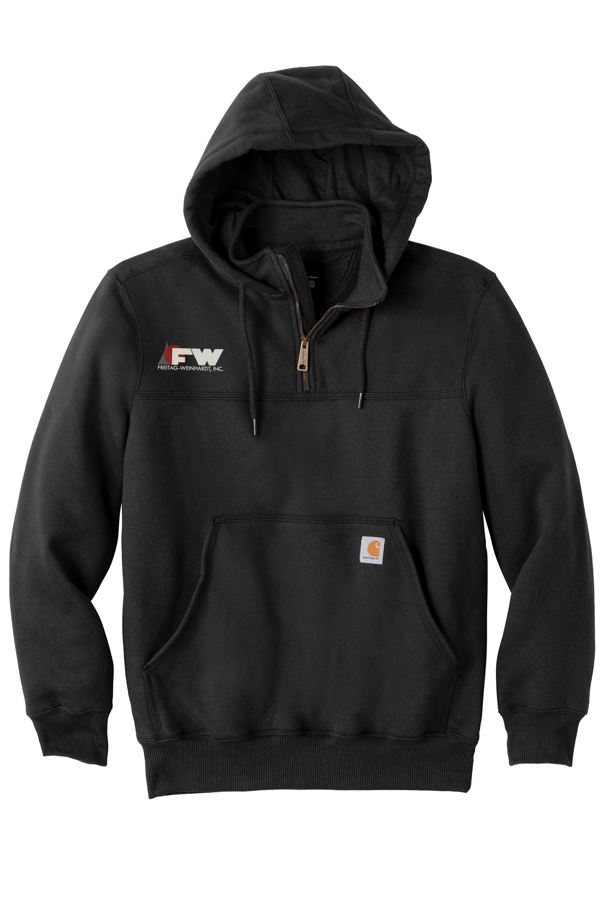 Carhartt Rain Defender Paxton Heavyweight Hooded Zip Mock Sweatshirt