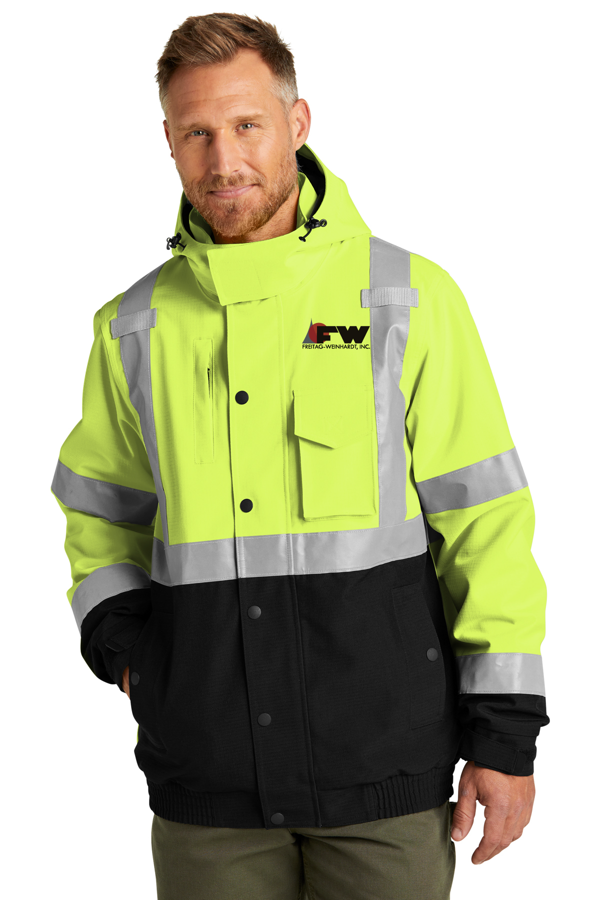 CornerStone Ansi 107 Class 3 Waterproof Insulated Ripstop Bomber Jacket