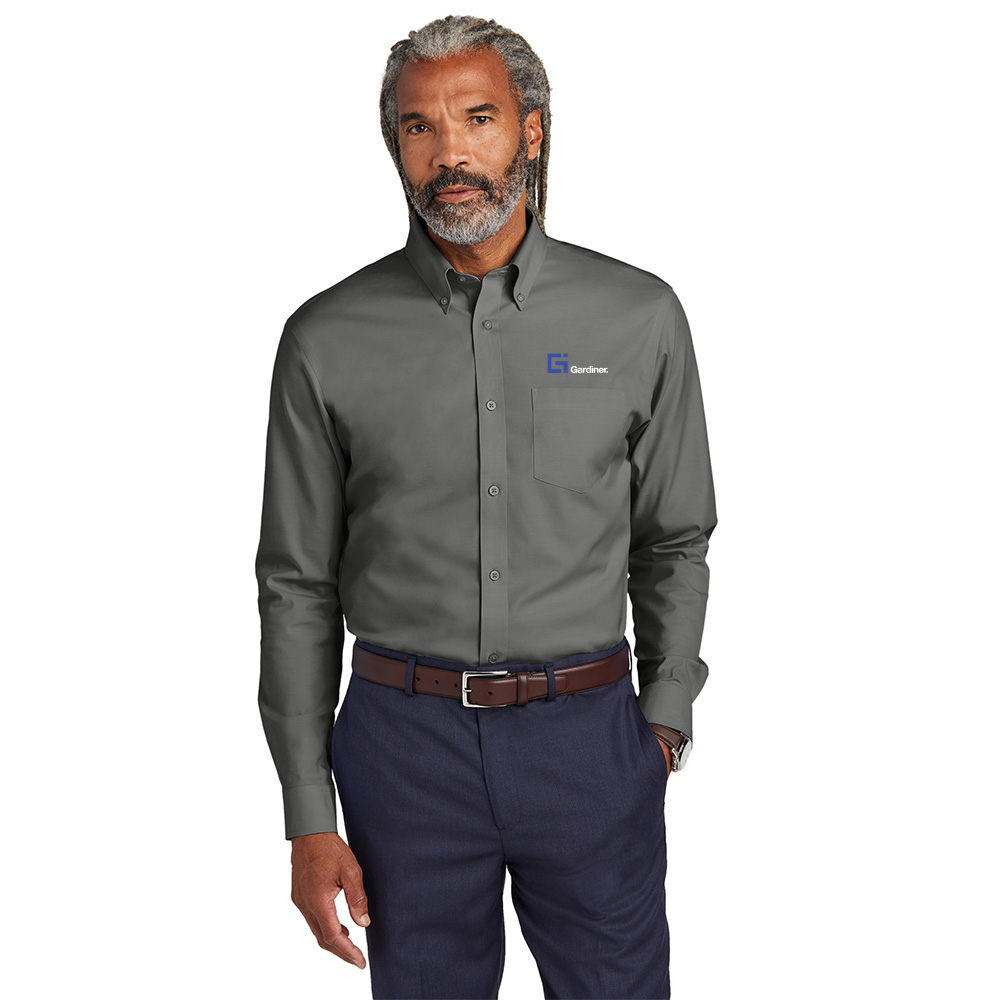 Brooks Brothers Wrinkle-Free Stretch Pinpoint Shirt - Custom