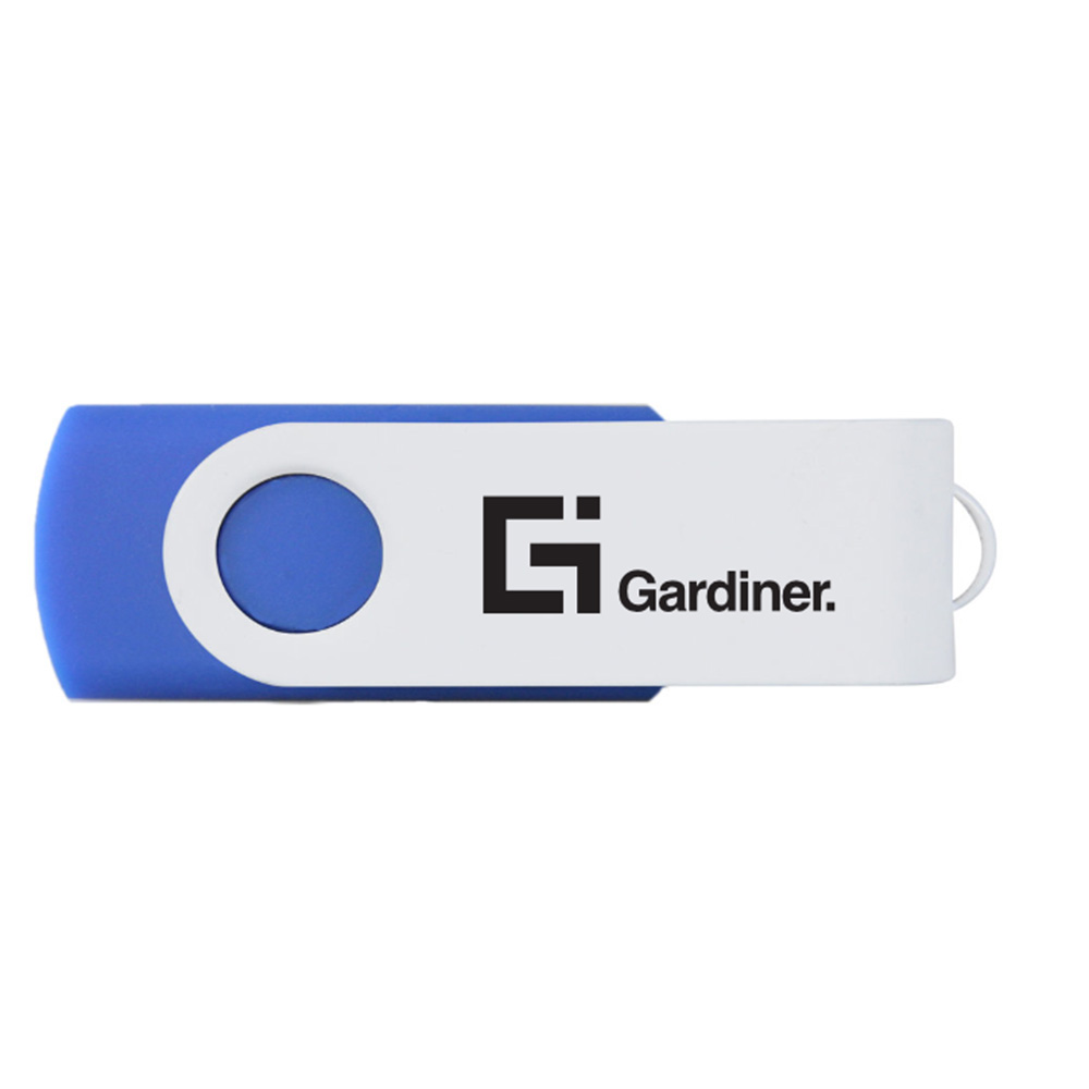 64 GB Silver Swivel USB Flash Drive