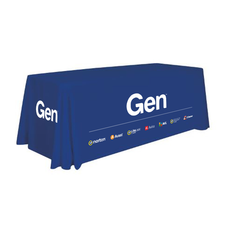 Gen 6' Blue Table Throw with Lock Up Logos