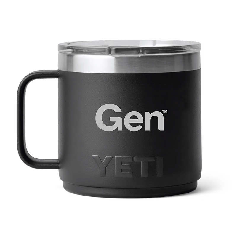 Gen Yeti 14 oz Handle Mug - Black